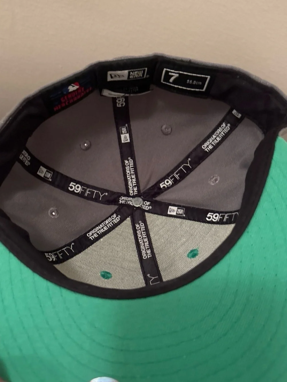 New Era 59FIFTY Fitted Cap in Teal with Gray Interior